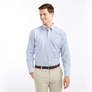 Men’s Stafford Travel Wrinkle-Free Oxford Button-down